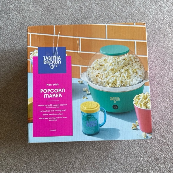 Tabitha Brown Teal Popcorn Maker - Picture 1 of 4